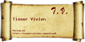 Tisser Vivien névjegykártya